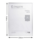 Moldura Design Prata 50x70cm Inspire