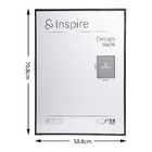 Moldura Design Preto 50x70cm Inspire