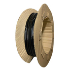 Moldura Flexivel Encaixe Ate 6mm 10 Mts Preto Brilho