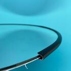 Moldura Flexivel Encaixe Ate 6mm 10 Mts Preto Brilho