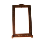 Moldura G Com Porta Toalha Em Madeira De Demolição - 1423