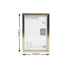 Moldura Glam Brass Dourado 10x15cm Inspire