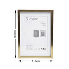 Moldura Glam Brass Dourado 13x18cm Inspire