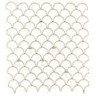 Moldura Grade Palmet Metal Dourada 45x50cm Inspire