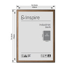 Moldura Insdustrial Walnut Dourado 50x70cm Inspire