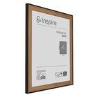 Moldura Insdustrial Walnut Marrom 30x40cm Inspire