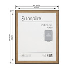 Moldura Insdustrial Walnut Marrom 40x50cm Inspire