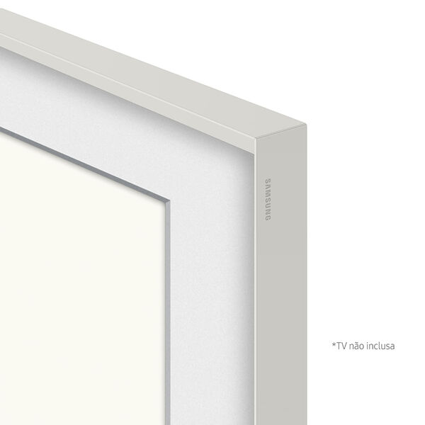 Moldura Para Smart Tv 55" The Frame Cor Branco Estilizado