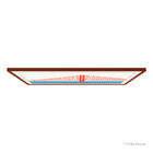 Moldura Para Smart Tv The Frame Samsung 55" Terracota - Vg-sc