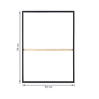 Moldura Pronta Basic Preto 50x70cm