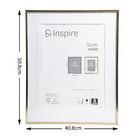 Moldura Pronta Glam Brass Dourado 40x50cm Inspire