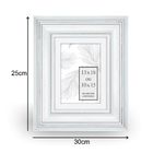 Moldura Pronta Romantic Madeira Branca 24x29cm