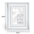 Moldura Pronta Romantic Madeira Branca 26x32cm