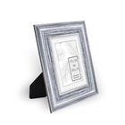 Moldura Pronta Romantic Madeira Cinza 24x29cm