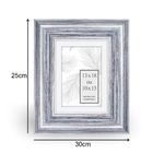 Moldura Pronta Romantic Madeira Cinza 24x29cm