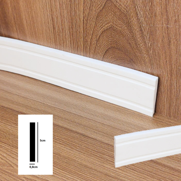 Moldura Roda-meio De Eva 12 Metros - 50mm X 8mm Autocolante