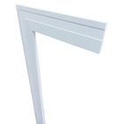 Moldura/rodapé De Poliestireno 5cm Frisado Branco (5x1x240cm)