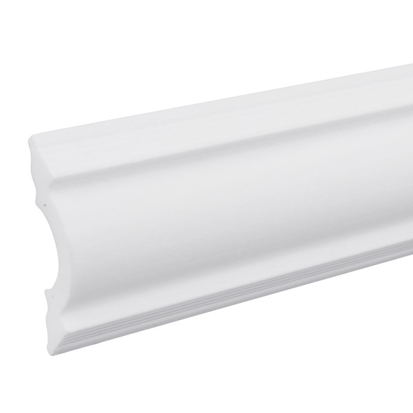 Moldura Rodateto 2 peças 4,5x200cm Branco Gart