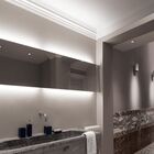 Moldura Rodateto 2 peças 5x200cm Branco Gart