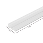 Moldura Rodateto 2 peças 6x200cm Branco Gart