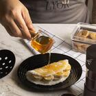 Molheira 50ml Lyor De Vidro E Bambu Cremeira Servir Caldas Mo