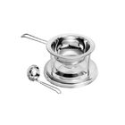 Molheira Com Aquecedor E Concha Em Prata Wolff 500ml