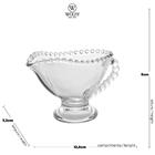 Molheira de Cristal Pearl Bolinha Transparente 140ml Wolff