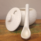 Molheira/Farinheira Branca Cerâmica Vale do Jequitinhonha (Jo