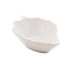 Molheira Petisqueira Bowl Porcelana Branca Formas Folha Lyor