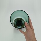 Mondello Vaso Decorativo Enfeite 26x13x13cm Vidro Verde Base