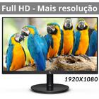 Monitor 24" Led, Widescreen, 75hz, 2ms, Fullhd+ 1920x1080, Hd