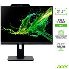 Monitor Acer Led 21.5, Web Integrada, Hdmi, Vga, Usb, Preto -