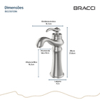 Monocando St Claire Aço Escovado