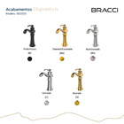 Monocando St Claire Dourado Escovado