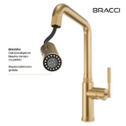 Monocomando Allure Dourado Escovado