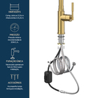 Monocomando Allure Dourado Escovado