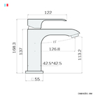 Monocomando Baixo Para Lavatório Água Quente E Fria Linha Gou