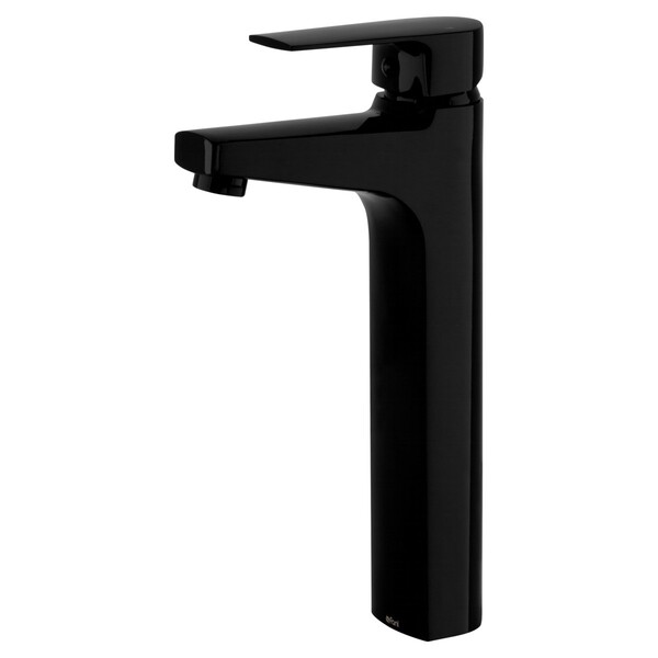 Monocomando Banheiro Bica Alta Bold Preto Brilhante Fani