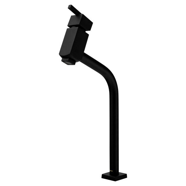 Monocomando Banheiro Bica Alta Eros 6208 Preto Fosco Fani