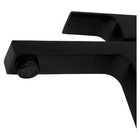 Monocomando Banheiro Bica Alta Retta Preto Brilhante Fani