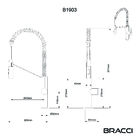 Monocomando Celine Dourado Escovado