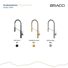 Monocomando Celine Dourado Escovado