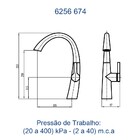 Monocomando Cozinha Bica Alta Rio Rose Gold Fani