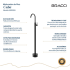 Monocomando De Piso Para Cuba Preto