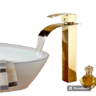 Monocomando Dourada Bica Alta