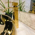 Monocomando Dourada Bica Alta