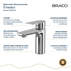 Monocomando Essence Baixo Cromado