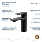Monocomando Essence Baixo Preto