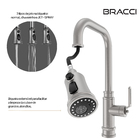 Monocomando Industrial Aço Escovado