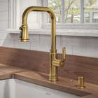 Monocomando Industrial Dourado Escovado